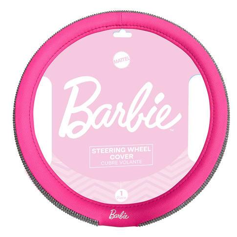 Foto de CUBRE VOLANTE BARBIE ROSA 38 CM CON BRILLOS